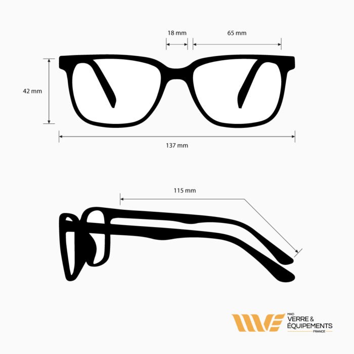 Lunettes de sécurité – Polycarbonate – Filtre sodium – Modèle 282 – Image 3